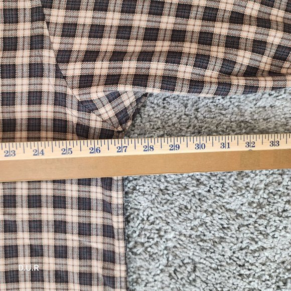 Vintage Nautica Shirt Men's XL Brown Tan Striped Long Sleeve Casual Pocket Logo - Picture 8 of 12